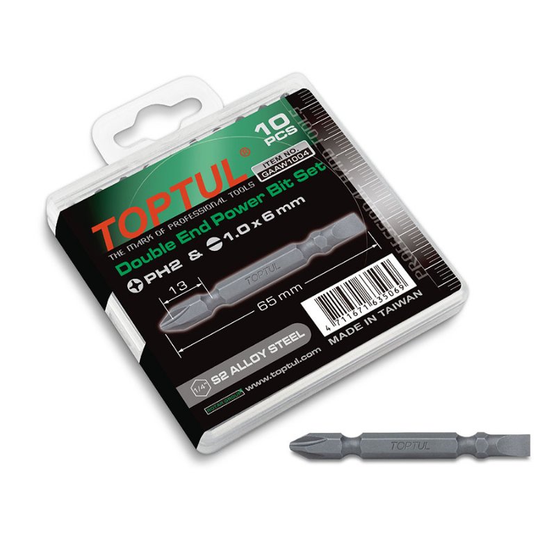 Bộ mũi vít đa năng 10pcs Toptul GAAW1004 Bộ mũi vít đa năng 10pcs Toptul GAAW1004